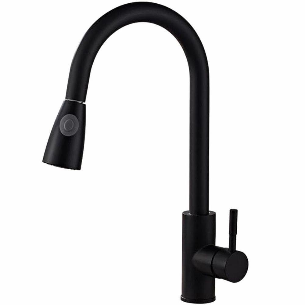 Torneira Gourmet Extensível iCas Shop Black Matte 41cm