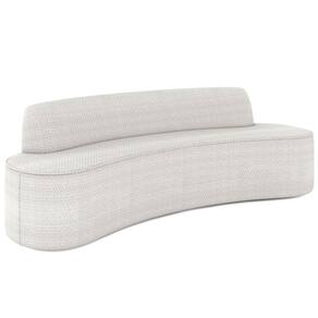 Sofá 3 Lugares para Sala de Estar Living 210cm Koane D06 Bouclê Off White - Mpozenato