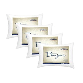 Kit 4 Travesseiros De Algodão Macio Ortobom Bonjour