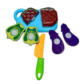 Brinquedo Frutas De Cortar Comidinha Velkro Legumes Cesta