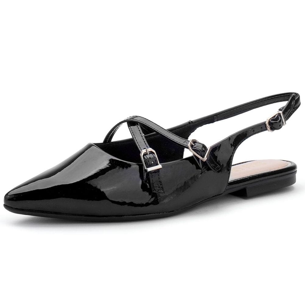 Sapatilha Feminina Tiras Transpassadas Slingback Sua Cia