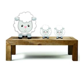 Ovelhinhas Kit 3 Enfeites Decoração Festa Infantil Grande