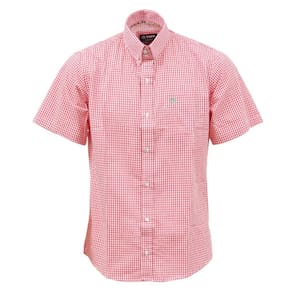 Camisa Masculina Manga Curta Xadrez Vermelha Tuff 37618