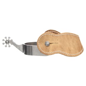Espora Inox com Roseta de 8 Pontas com Correia de Couro Bronc-Steel 32772
