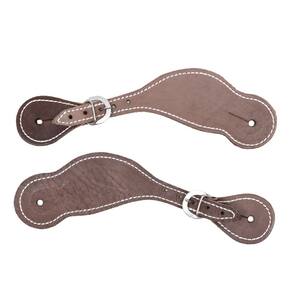 Correia de Espora Larga Couro Café Bronc-Steel 36503