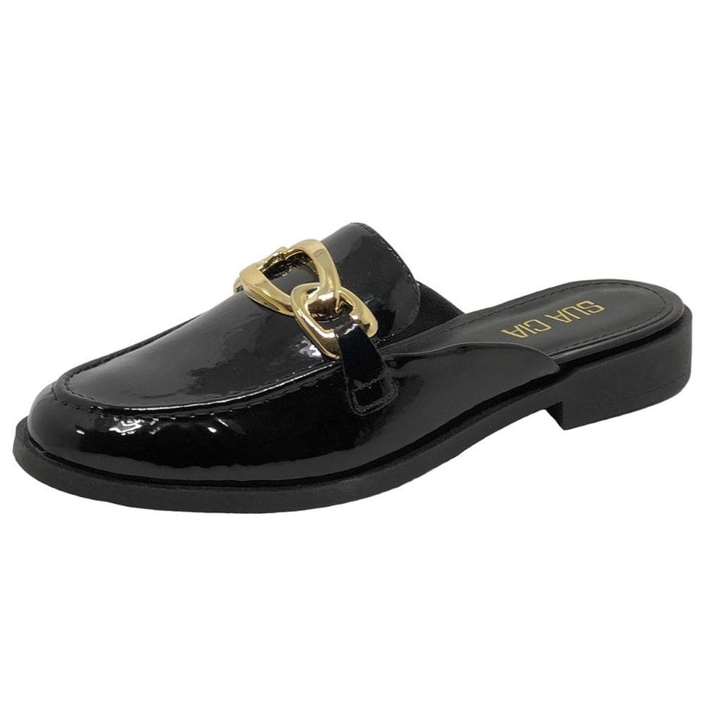 Mule Feminino Slip On Conforto Verniz Sua Cia 8351.15394