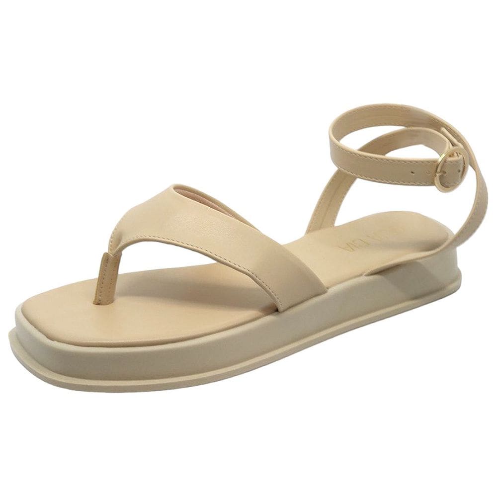 Sandalia Feminina Conforto Flat Sua Cia 8343.15415