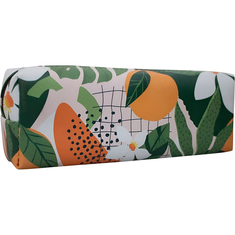 Estojo Escolar Tropical Estilo Natureza Estampado Frutas
