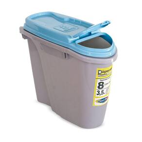 Dispenser Porta Ração Plast Pet Home 8 Litros - Azul