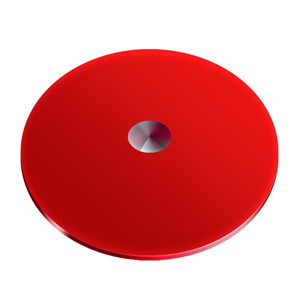 Centro De Mesa Giratório Vidro Temperado 8Mm Vermelho 60Cm