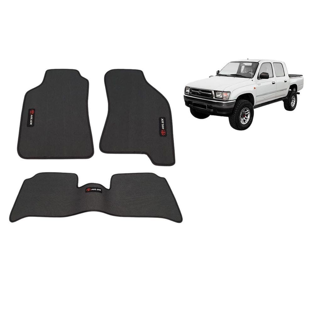 Tapete Borracha Hilux 1998 Até 2004 Com Traseiro Interiço