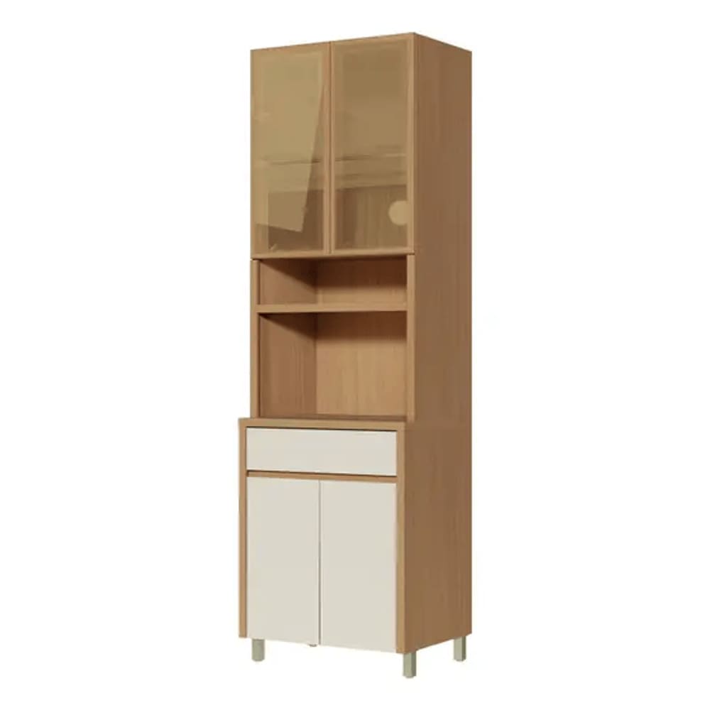 Paneleiro 4 Portas 1 Gaveta Condessa 70Cm 100% Mdf - Carvalho-Greige - Nesher
