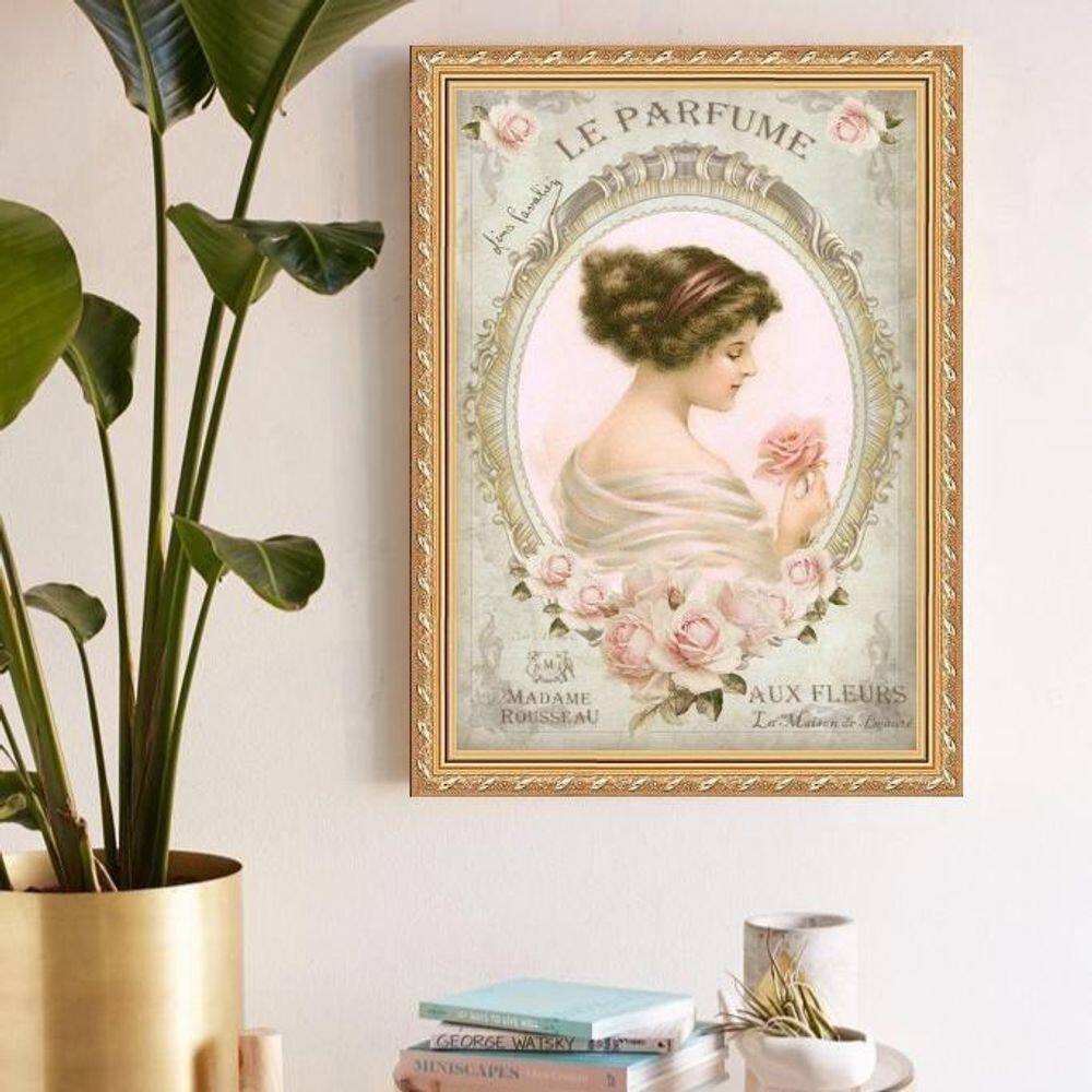 Quadro Decorativo Madame Rousseau - Le Parfume 33X24Cm Vidro