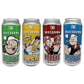 Kit 4 Cervejas Popeye Germany Larger Puro Malte Latão 473Ml