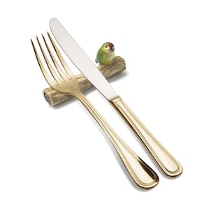 Descanso para Talheres Mesa Posta Pássaro de Cerâmica Elegante Suporte para Garfo Faca Artesanal