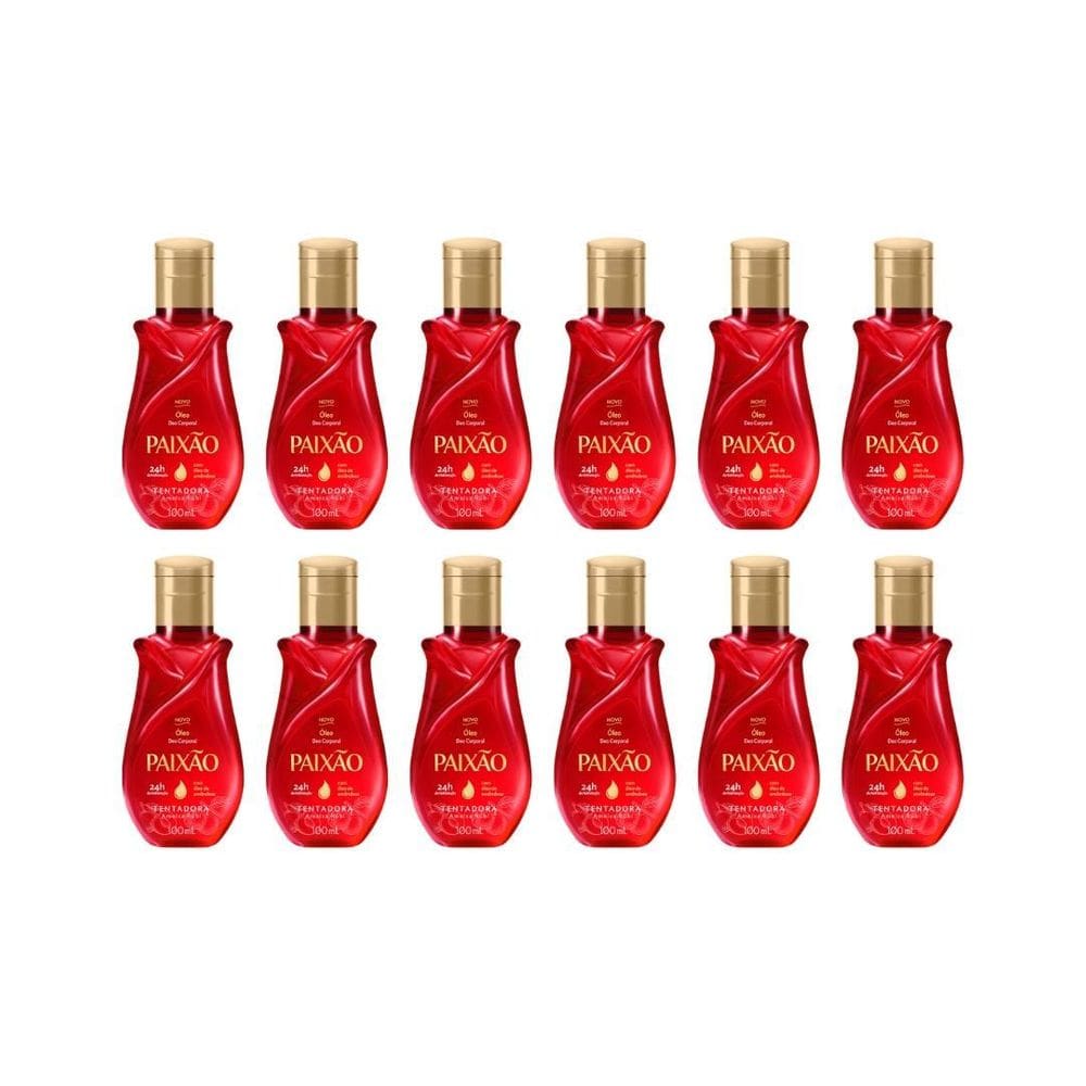 Oleo Corporal Paixao 100Ml Tentadora - Kit C/12Un