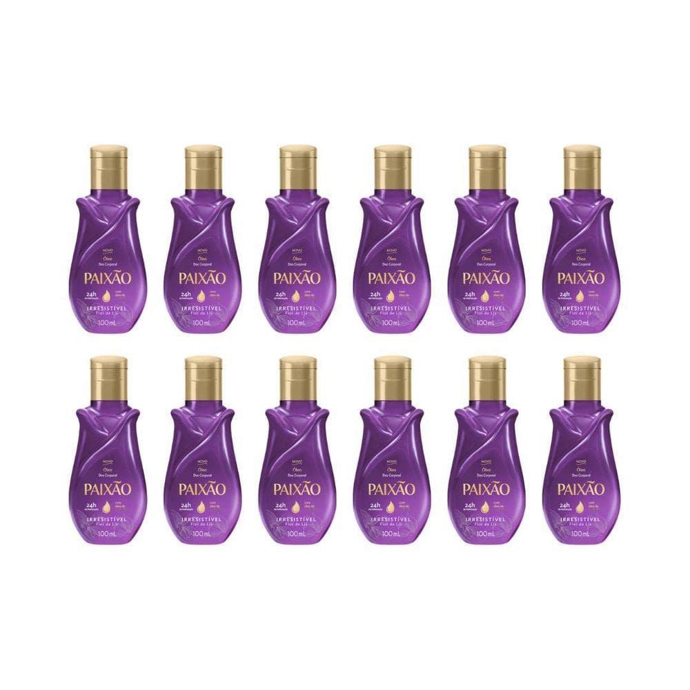 Oleo Corporal Paixao 100Ml Irresistivel Flor De Lis - 12Un