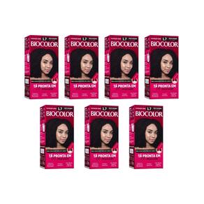 Coloraçao Biocolor Creme 1.7 Preto Int - Kit Com 7Un