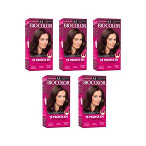 Coloraçao Biocolor Creme 4.5 Acaju Escuro Poderoso - 5Un