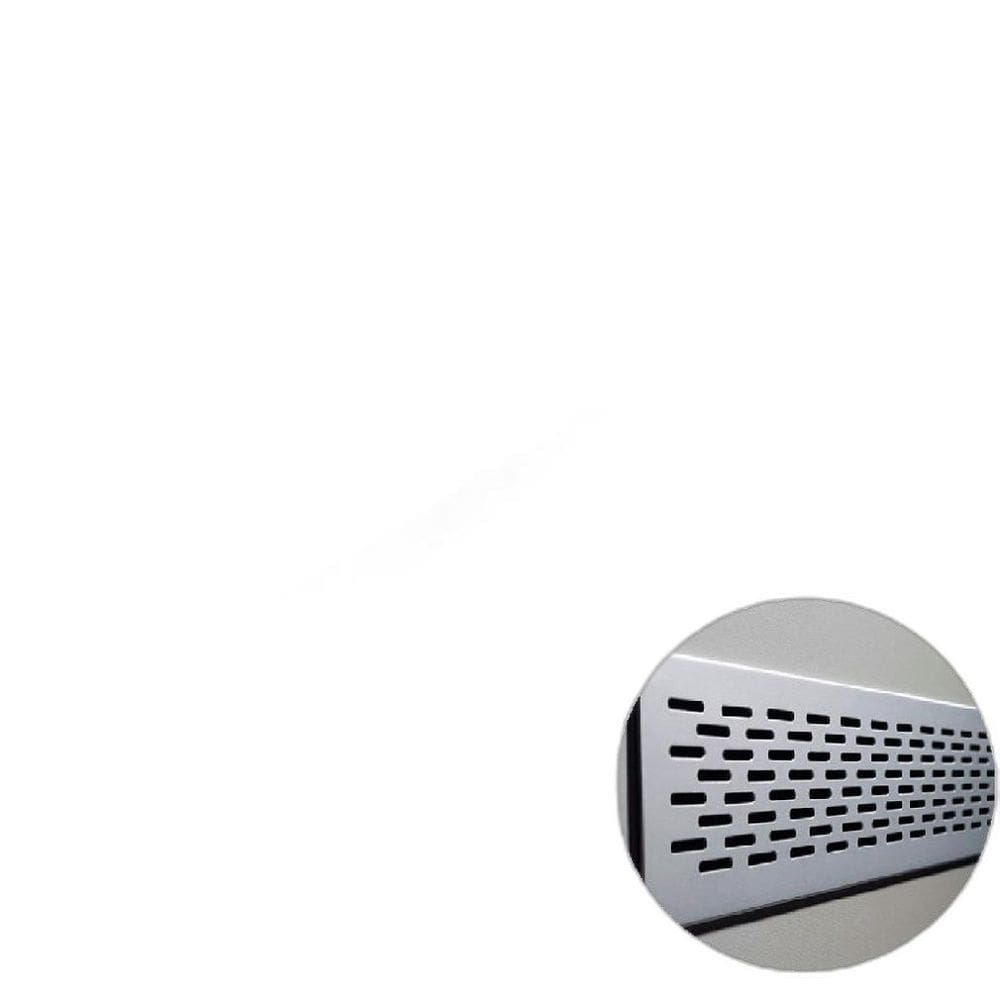 Grade Ventilacao 900Mm Aba 28 Inox Escovado