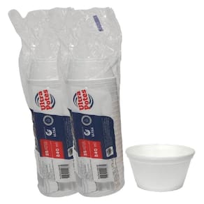 Pote Térmico De Isopor 240Ml Descartável C/100 Caldo Sorvete