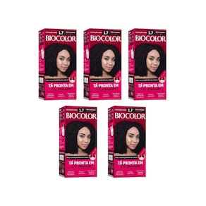 Coloraçao Biocolor Creme 1.7 Preto Int - Kit Com 5Un