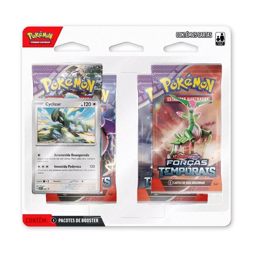 Blister Pokemon Coleção Forças Temporais Cartas Copag Ev05 C