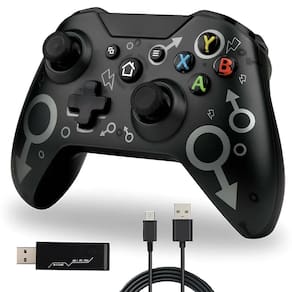 Manete X-One Sem Fio Preto Compátivel Ao Xbox One E Pc