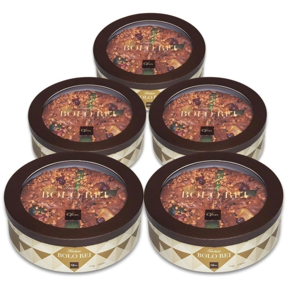 Bolo Rei Ofner Confeitaria Dia De Reis Kit 5 Unidades 1Kg