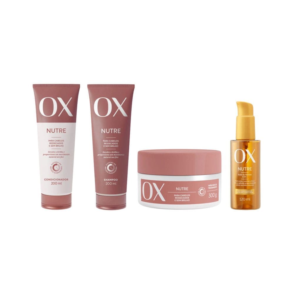 Kit Ox Nutre Cond 200Ml+Sh 200Ml+Masc 300G+Oleo 120Ml