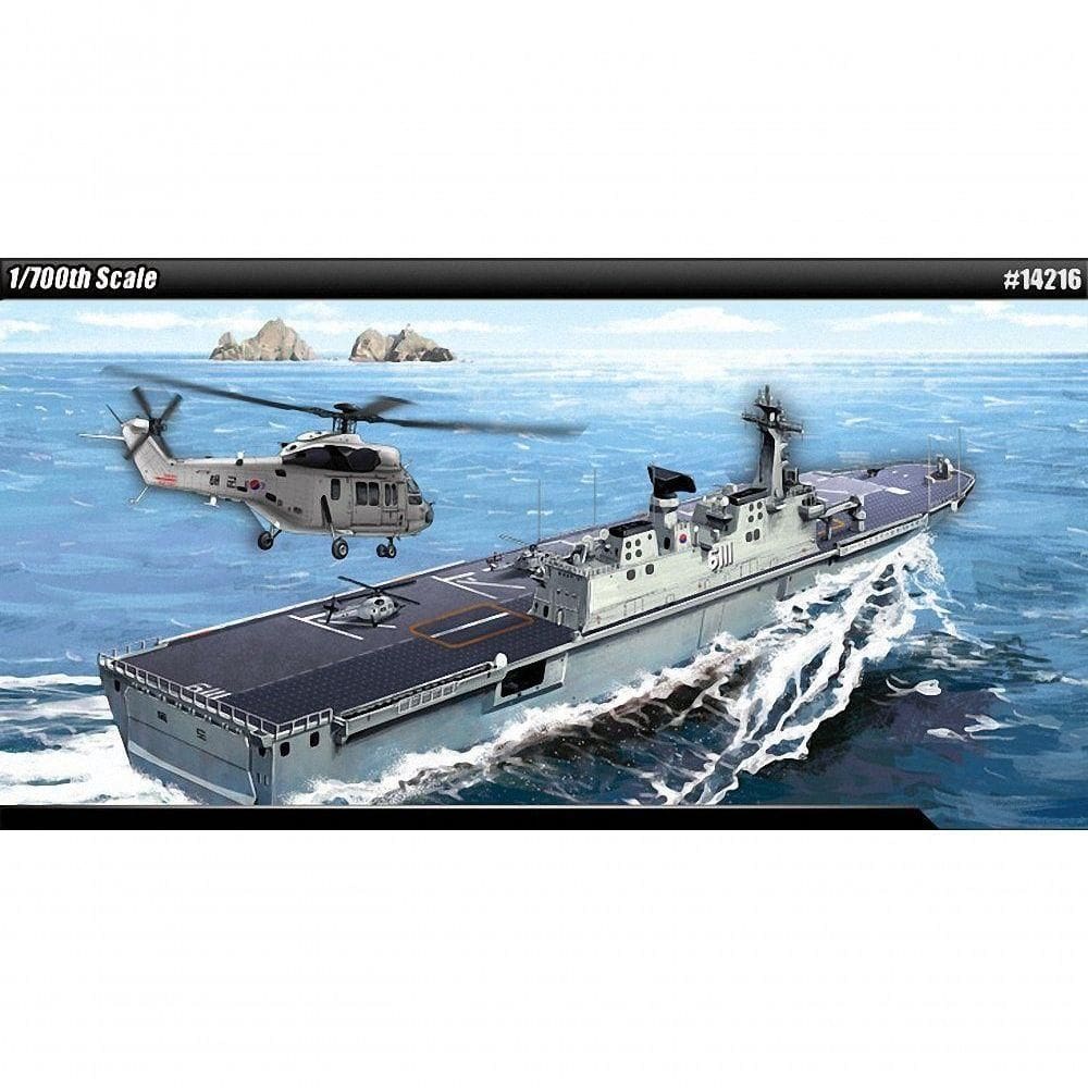 Academy Aca14216 Modelo 1-700 Rok Navy Dokdo - Kit de Construção Detalhado
