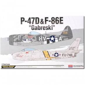 Academy Aca12530 P-47d & F-86e Gabreski Ltd Edt - Kit Detalhado 1-72