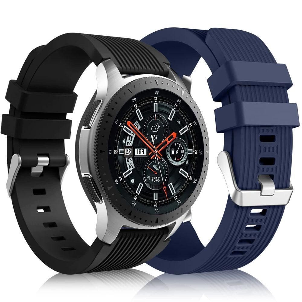 Pulseiras Para Samsung Galaxy Watch 3-46mm (preto-azul Marinho)