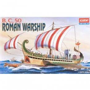Academy Navio de Guerra Romano B.c. 1-72 - Modelo Histórico Com Suporte