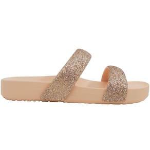 Tamanco Feminino Papete Casual Dia a Dia Passeio Trabalho com Glitter Ultra Conforto Zaxy 19206