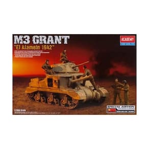 Academy M3 Grant El-alamein 1-35 - Kit de Modelo de Veículo Militar