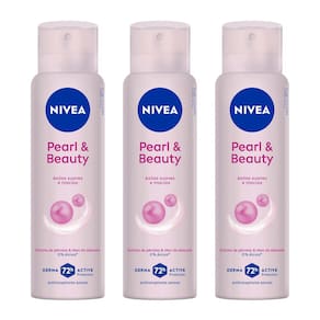 Kit 3 un Desod Aero Nívea Feminino Pearl E Beauty 150ml