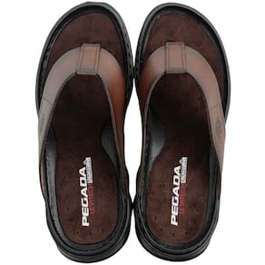 Chinelo de Dedo Masculino Casual Dia a Dia em Couro Levitech Pegada 134103