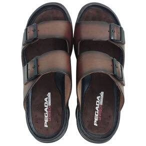 Chinelo Masculino Gaspea Casual Dia a Dia em Couro Levitech Ultra Conforto Pegada 134106