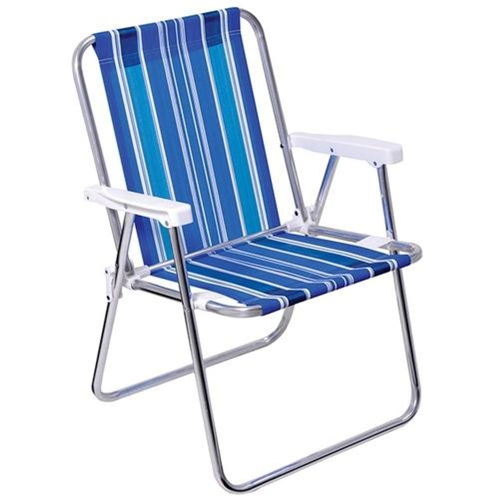 Cadeira de Praia Alta Alumínio Mor 2101