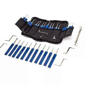 Kit Micha Profissional Chave Mestra 34 Peças Inox Lorben Carro Cadeado