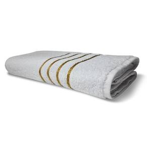 Jogo De Toalhas 2 Banho 2 Rosto 2 Piso 6 Pçs Montreal 100% Algodão Branco