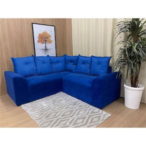 Sofá Canto Azul 910 Belo