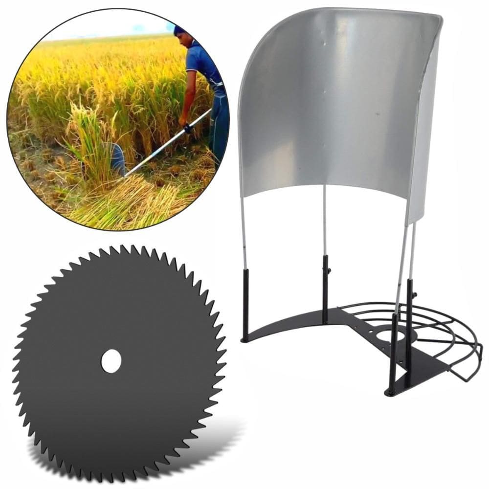 Cortador Colhedor Pasto Arroz Com Disco Para Roçadeiras Gasolina