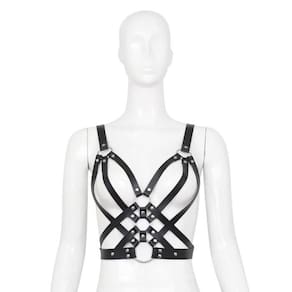 Harness Preto Com Três Argolas - Vic - Coleção Fetiche Lovetoys - Preto, Unico