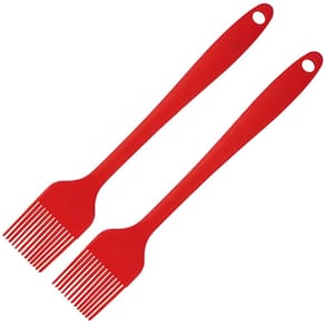 Pincel Culinario De Silicone Vermelho Kit 02 Un