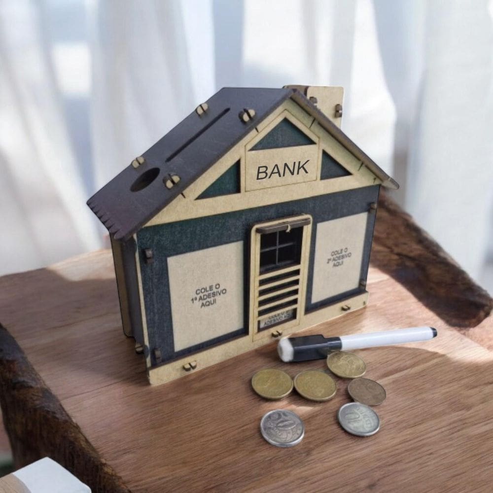 Cofre Caixa Dinheiro Wood Box Japones Kakebo Banco Casa P