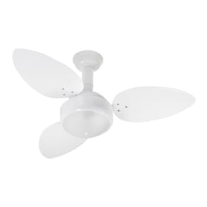 Ventilador De Teto Venti-Delta Miray Com 3 Pás Branco 220V 4