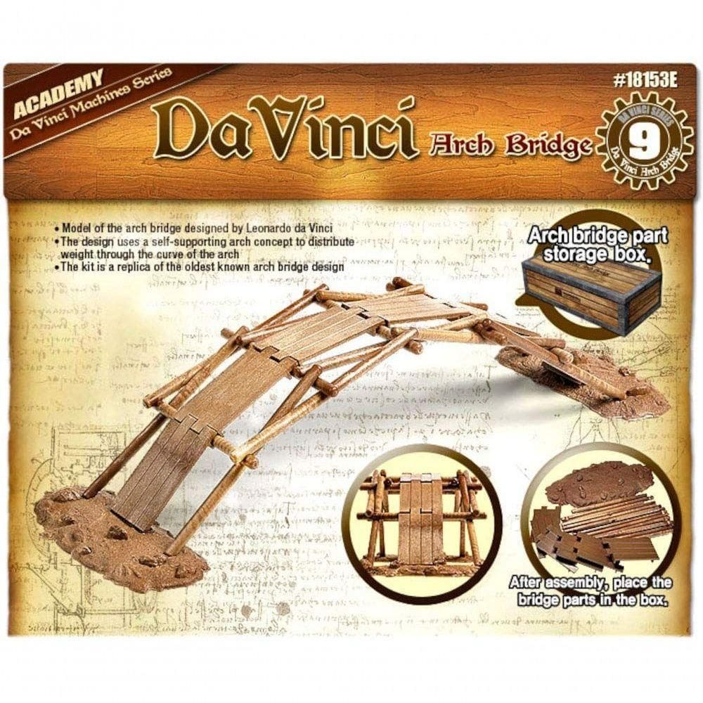 Academy Kit Científico Ponte de Arco de Da Vinci - Montagem Sem Cola