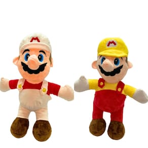 Kit Brinquedo De Pelúcia Super Mario Bros E Luigi Poder 25Cm